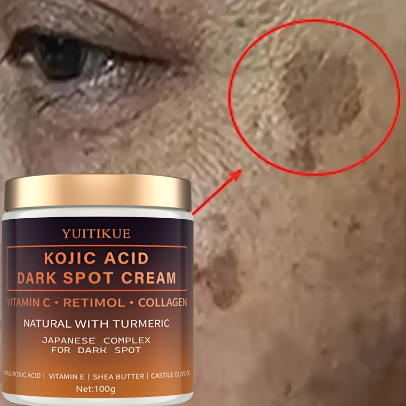 Skincare Vitamin C - アルブチン美白クリーム、ビタミンC、レチノール、コラーゲン、天然クルクミン、ヒアルロン酸、ビタミンE、シアバター、キャスターオリーブオイル。