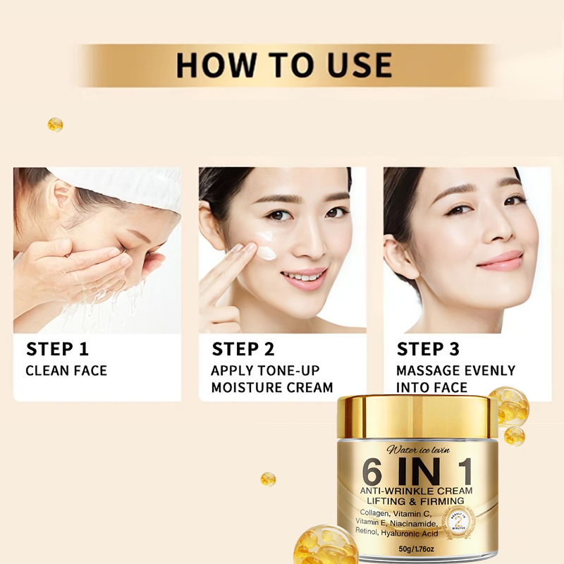 6 in 1 アンチエイジングクリーム。 リフトアップ効果、 - Skincare Vitamin C のレビューと価格