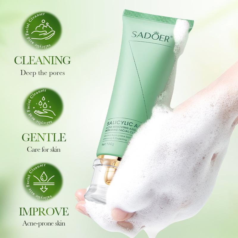 ニキビ治療用サリチル酸保湿クレンザー、敏感肌用優しい洗顔料、 - Salicylic Acid Cleanser のレビューと価格